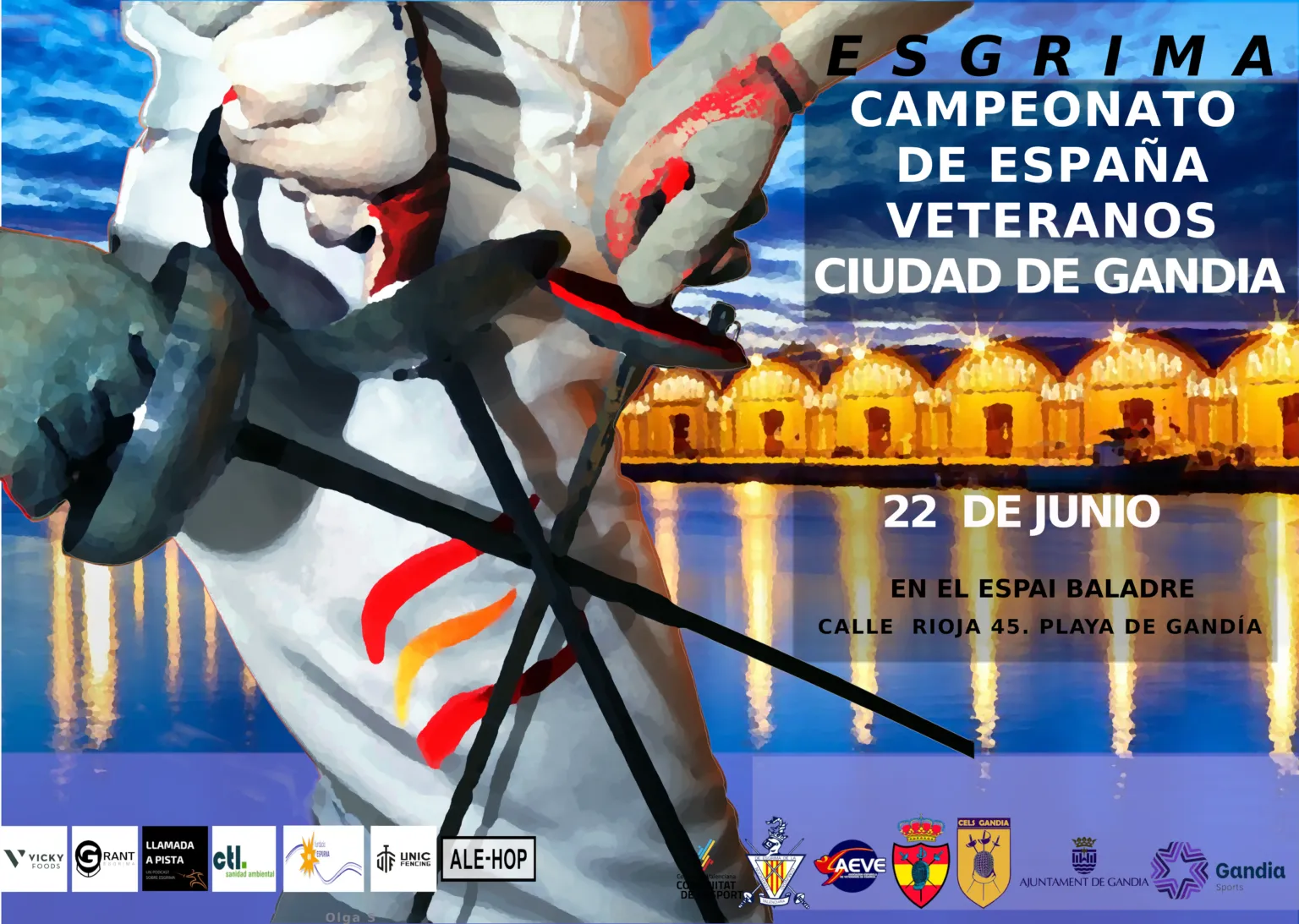 Gandia será la sede del Campeonato Nacional de Veteranos de Esgrima