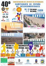 Gandia será el epicentro del Campeonato de España de Intercomunidades este fin de semana