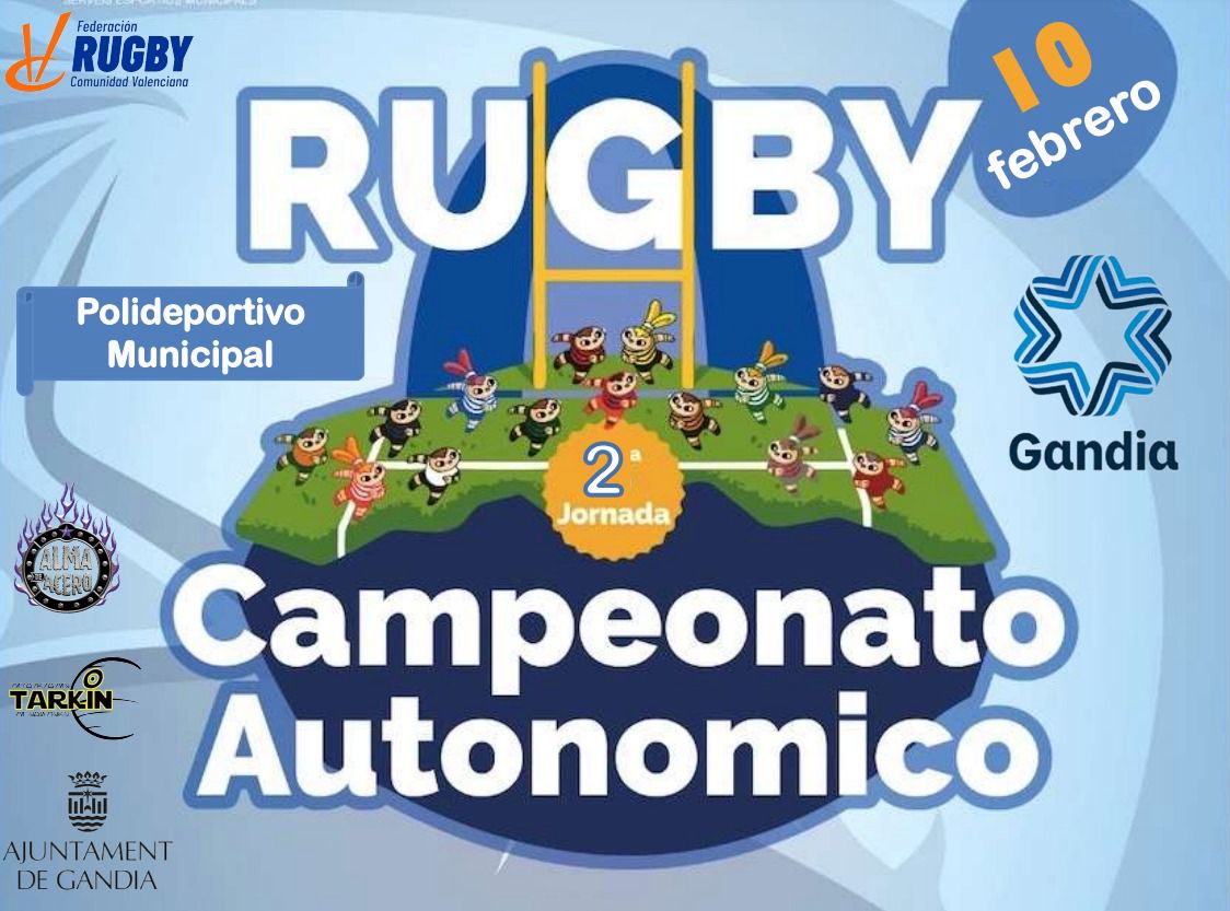 Gandia acoge este sábado la segunda jornada del Campeonato Autonómico de Rugby Escolar
