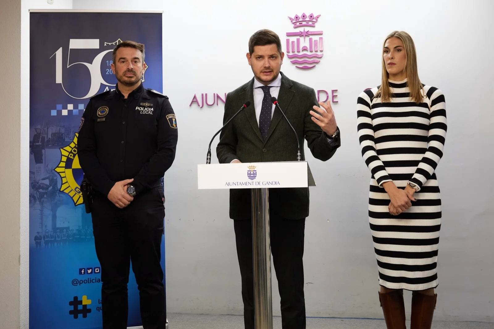 La Policía Local de Gandia celebra su 150 aniversario con actividades culturales, solidarias y deportivas