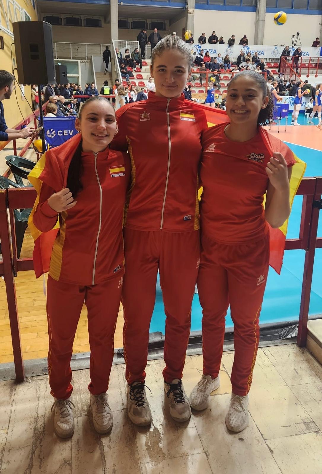 Alison, Camila y Martina, clasificadas con España para el Pre Europeo sub18